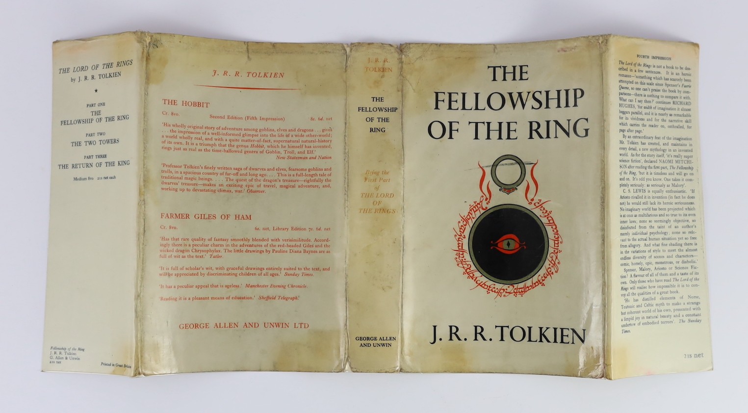 Tolkien, J.R.R - The Lord of the Rings, 3 vols, 1st editions